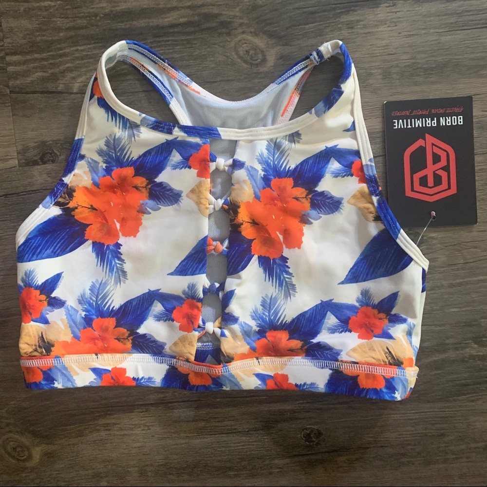 NWT!! The Knotted Up Sports Bra- Aloha Blue